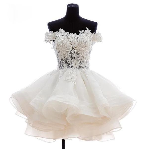 

2021 new lovely short homecoming dresses sweetheart flowers organza graduation dresse party prom formal gown mini party dresses8098139, Black
