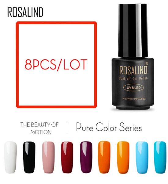 

8pcslot nail gel set 7ml solid 58 colors nail varnishes to choose for nail art uv soak off gel polish cured4702200, Red;pink