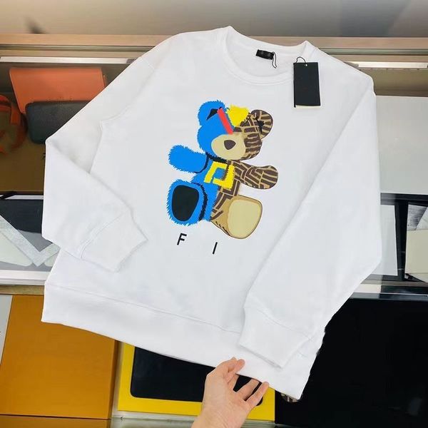 

baby hoodie kid designer sweater kids clothes bear pattern toddler clothe 4 styles girls boys long sleeved fasion design spring autumn winte, Black