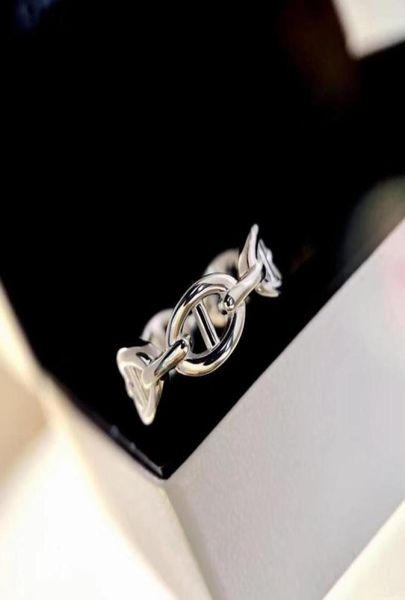 

2023 luxury rings new fashion creative jewelry enamel for women man designer h letter band rings woman party wedding lovers gift n3487753, Silver
