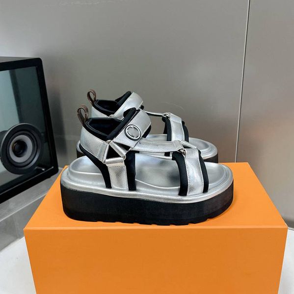 

luxury designer luis beach shoes leather beachs sandals letter vuttonity slippers outdoor women hgdfg