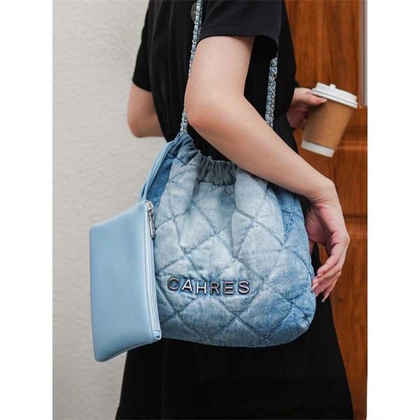 

68% off 2023 new bagdesigner korean jeans women new fashion chain bucket versatile small size one shoulder underarm bag