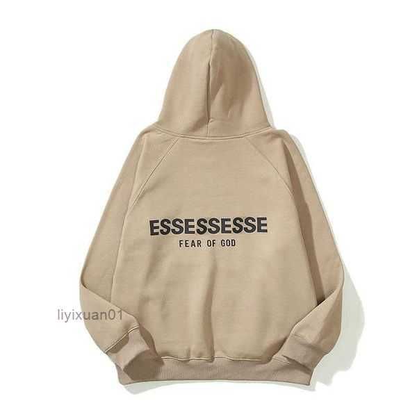 

2023 essentail men's and women hoodie designer hairy women's pullover sweatshirt loose essen black white classic casual style g0qq