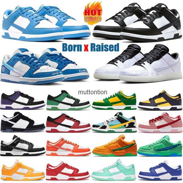 

2023 designer sports womens running shoes born x raised mens low flat 20th anniversary active fuchsia sneakers casual panda men women unc ev