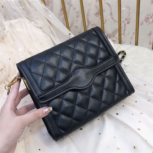 

genuine leather shoulder bag handbag famous women's flap crossbody bags designer woman double letters fashion chain bag card holder