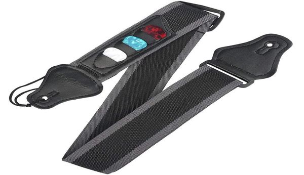 

guitar strap with 3 pick holders for electricacoustic guitar5707073