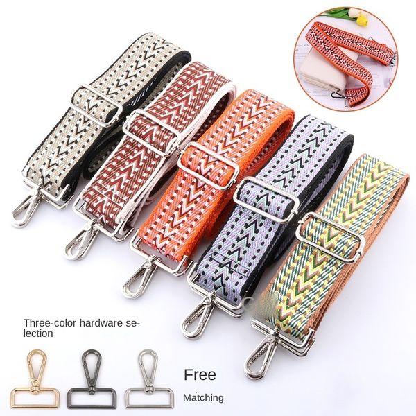 

bag parts accessories adjustable shoulder strap accessory for handbag shoulder bag replacement wallet nylon wide belt chain 230720, Black