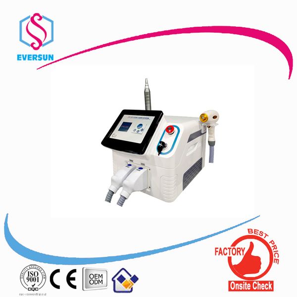 

portable 808nm picosecond diode laser 2 in 1 multifunctional beauty machine for hair wash colors pigment ance tattoo removal price for sale, Black