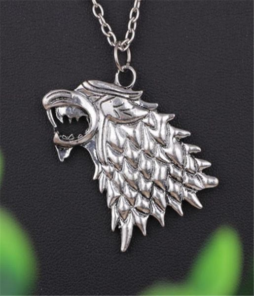

movie accessories song of ice and fire sweater chain right game stark wolf necklace woman1762036, Silver