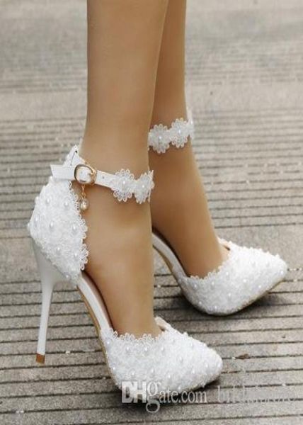 

supplies wish amazon white lace wedding shoes a word strap stiletto heel pointed toe bridal wedding sandals 9cm pumps bridal weddi8634840, Black