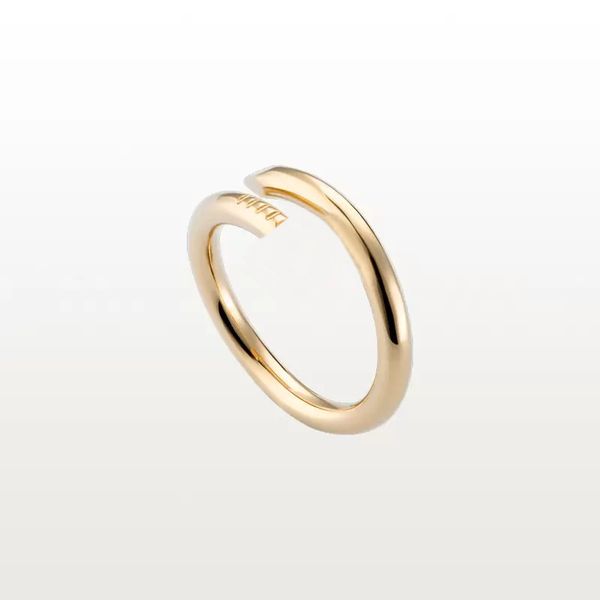 

designer ring nail ring luxury carti jewelry midi love rings for women titanium steel alloy gold-plated diamond ring gold ring engagement ri, Silver