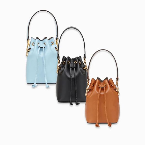 

embossing hobo bucket drawstring satchel bag handle tote luxury women's mens designers purses wallets handbag two shoulder straps genui