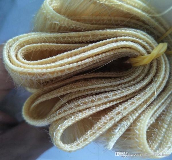 

6 bundles 50gr one piece 613 blone straight virgin blonde human hair straight hair weaves extensions 100 human hair bundles 8502642, Black