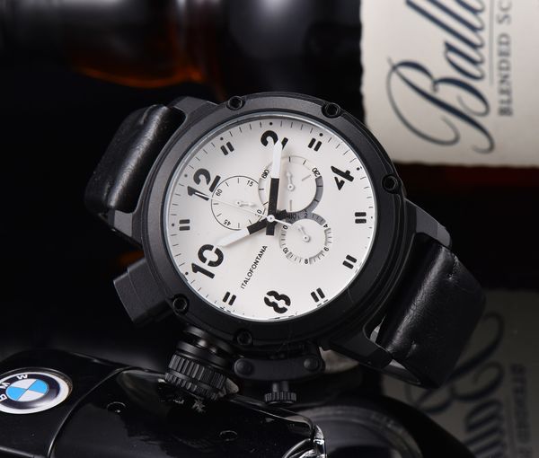 

2023 men's sports 50mm big boat silver black rubber classic round automatic mechanical watches wristwatches self wind u watch u3, Slivery;golden