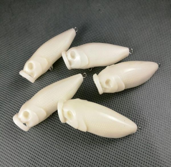 

lot 20 unpainted fishing lures jointed popper crankbait bodies 72g3370547