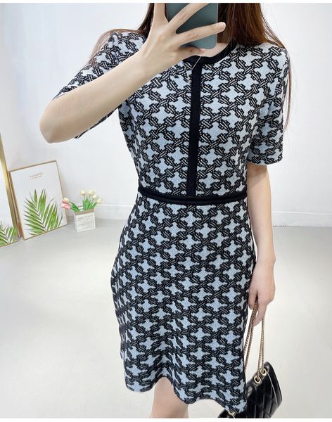 

basic & casual dresses -aje woman's knit dress with metal eyelets, Black;gray