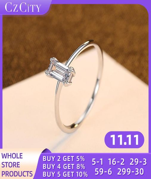 

jewelry czcity rings for women zircon 925 sterling silver wedding bands luxury fine trendy original classic jewelry5992718