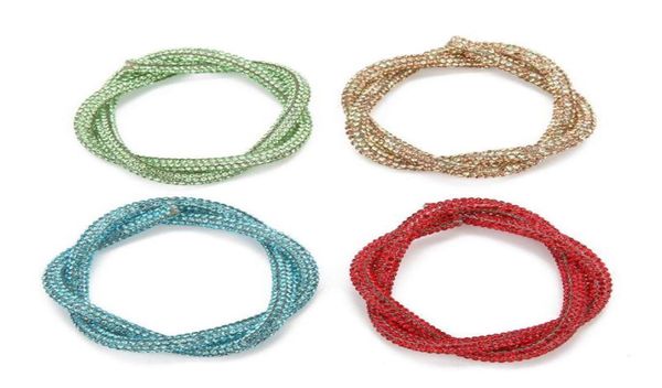 

40cm length 6mm width hollow round cords ropes resin pave inlaid rhinestones cords for diy necklace bracelet jewelry acc jllthd4714093, White;red