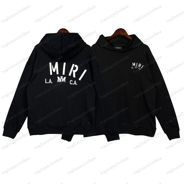 

amirri homme hooded designer hoodies mens fashion sweatshirts sportswear clothing high street print pullover, Black