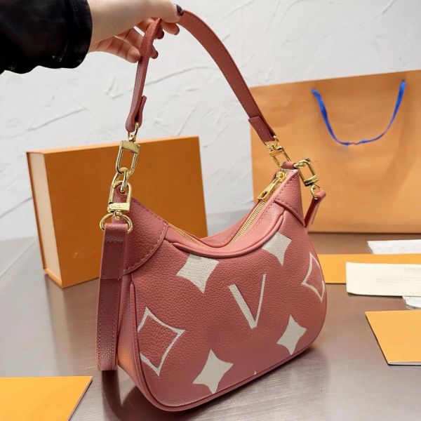 

leather shoulder bag women underarm bags designer bagatelle handbag m46301 m46112