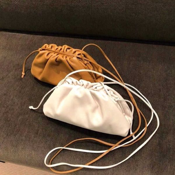 

botte bag venetes pouch leather cloud bag women's messenger dumpling bag cowhide fashion hand bag pillow hand fold bag 5tfh
