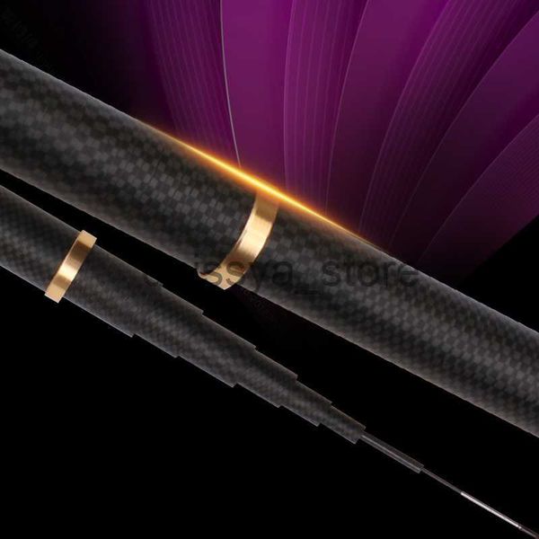 

boat fishing rods super light hard fishing rod 98% high carbon fiber telescopic black handle stream freshwater pole3.6m7.2m9m10m travel carp