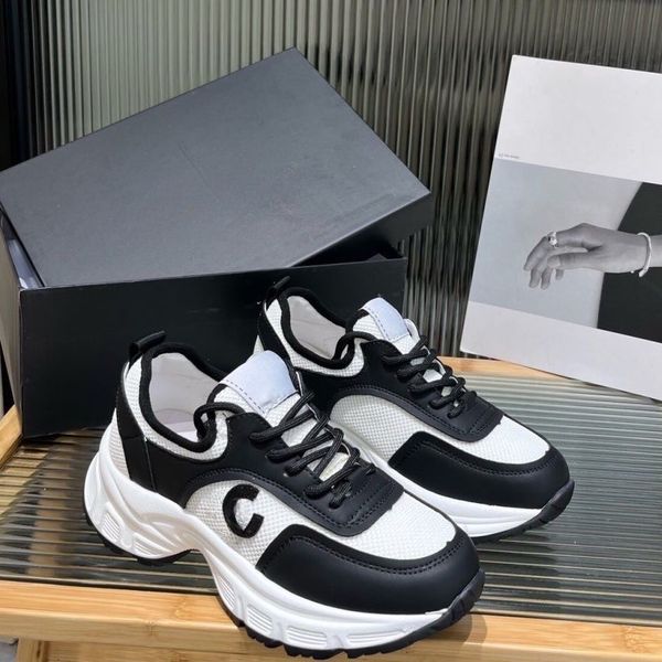 

designer shoes casual shoes leather thick soles small white shoes lace up mesh versatile sports shoes