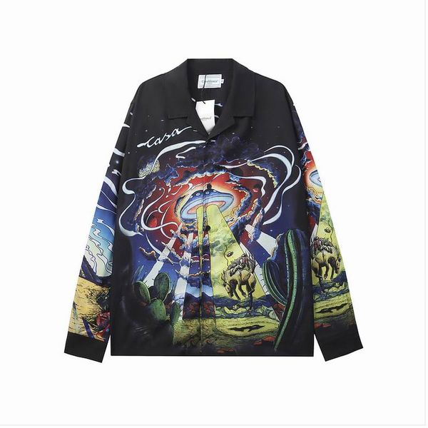 

2023 casablan-c mens shirt designer clothing shirt tshirt men long sleeve designer shirts sweatshirt clothes star, White;black