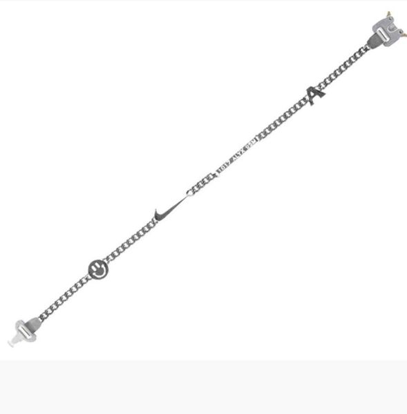 

2019 1017 alyx studio logo metal chain necklace bracelet belts men women hip hop outdoor street accessories festival gift shi4650384, Golden;silver