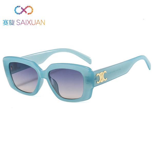 

2023 New Women's Sunglasses Same White Black Oval Box 2233 1JBE3