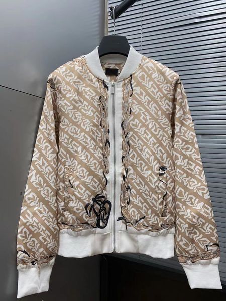 

2023 fashion autumn lady print lady jackets women designer long sleeve zipper bomber jacket outwear women's coat xl, Black;brown