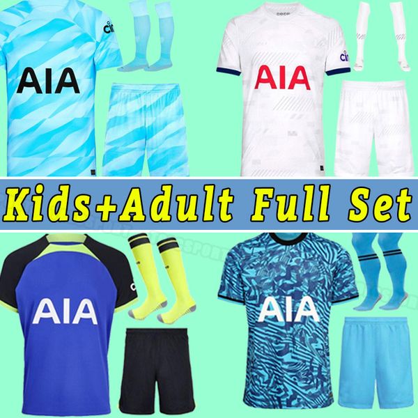 

men kids tottenham men kids 23 24 son bergwijn soccer jersey 2022 2023 jersey romero reguilon kulusevski richarlison kane skipp goalkeeper f, Black;yellow