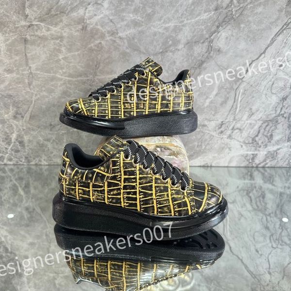 

new sneakers casual alexander shoes tread slick chaussures high triple royal pale lace up sneaker men platform womens trainers xsd221115, Black