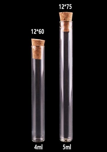 

lots 100 pieces 4ml5ml mini test tube with cork ser bottles jars vials7926223