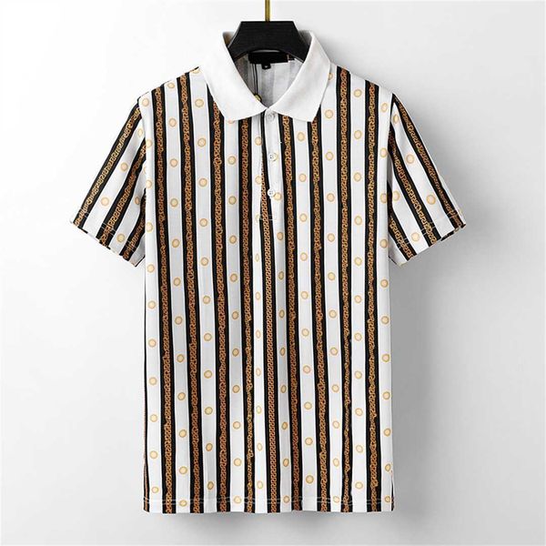

2023 summer men's polos luxury designer stripe polo shirt t shirts snake polos bee floral embroidery mens high street fashion horse pol, White;black