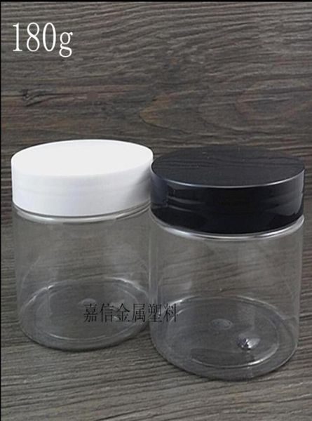

180g clear lucency plastic empty bottle jar screw lid clear lucency clear empty cosmetic containers plastic bottle4685429