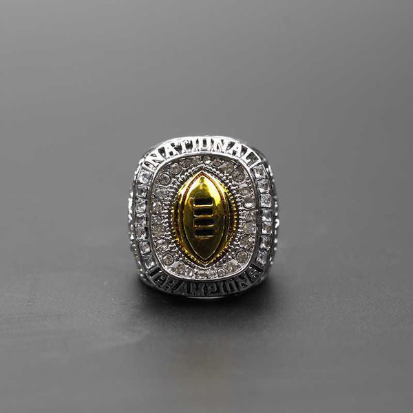 

2020 ncaa university of alabama championship ring football design, Golden;silver