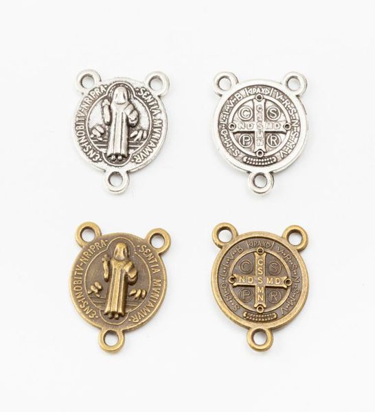 

100pcs 1814mm tibetan silver vintage religious connector charms antique bronze pendants for bracelet necklace earring diy jewelry7609591, Bronze;silver