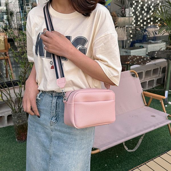 

evening bags womens bag fashion trend wide shoulder strap lychee pattern spring and summer casual messenger 230720