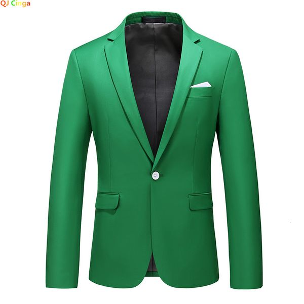 

men's suits blazers bright green suit jacket stylish slim blazer wedding party dress coat suitable for all seasons big size 5xl 6xl 230, White;black