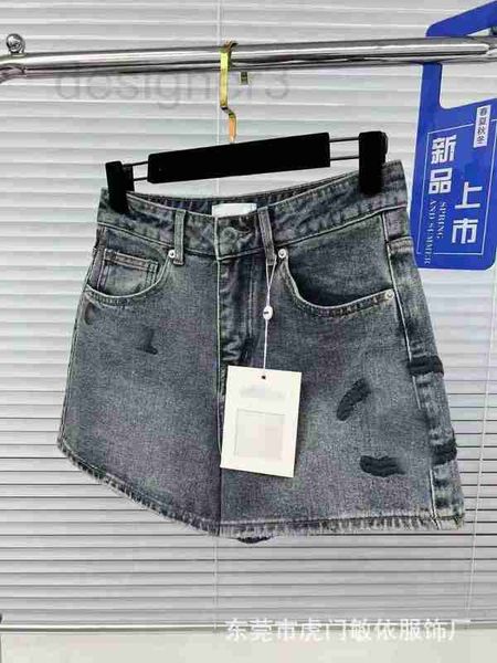 

women's shorts designer blue high waisted jeans for women 2023 new spring/summer loose fitting and nostalgic casual wide leg shorts r31, White;black