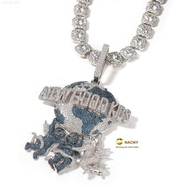 

vvsmoissanite diamond custom necklace pendant 925silver pendant moissanite pendant necklace for men/women hip hop jewelry, Silver