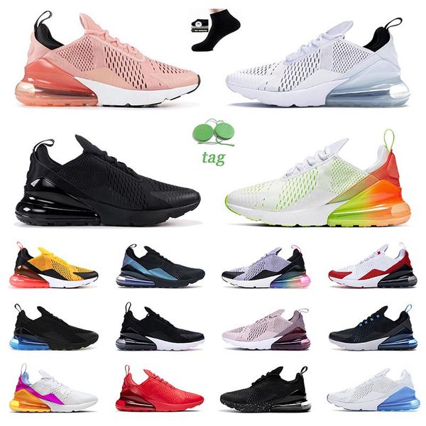 

new 270 270s running shoes men women sneakers outdoor trainers tea berry orange throwback future betrue triple black white atlentic rainbow