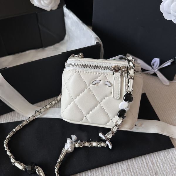 

23p mini crossbody bag shoulder bags sling bag satchel bags for women chain with heart shaped pendant and ball makeup bags luxurys handbags