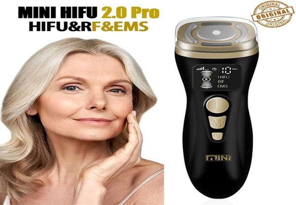 

face care devices mini hifu 2 machine ultrasound rf fadiofrecuencia ems microcurrent lifting skin firming tightening wrinkle remov7102190