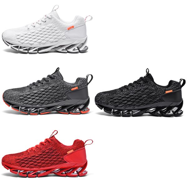

2023 flying woven fish scale athleisure shoes men black red grey white outdoor sneakers for all terrains