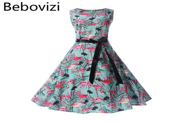 

bebovizi fashion brand printing hepburn vintage retro women039s dress rockabilly big hemlines swing party dress female1281371, White;black