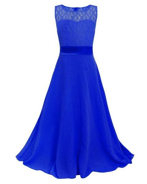 

kids flower lace dress for girl wedding party bridesmaid floral girl dress mop the floor ball gown prom formal maxi dress9470528, Red;yellow