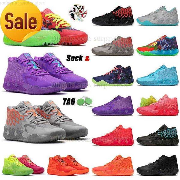 

mbs boots authentic og lamelo ball mb.01 basketball shoes pumps men rick and morty melo lamelos balls mb1 mb01 outdoor platform shoe, Black