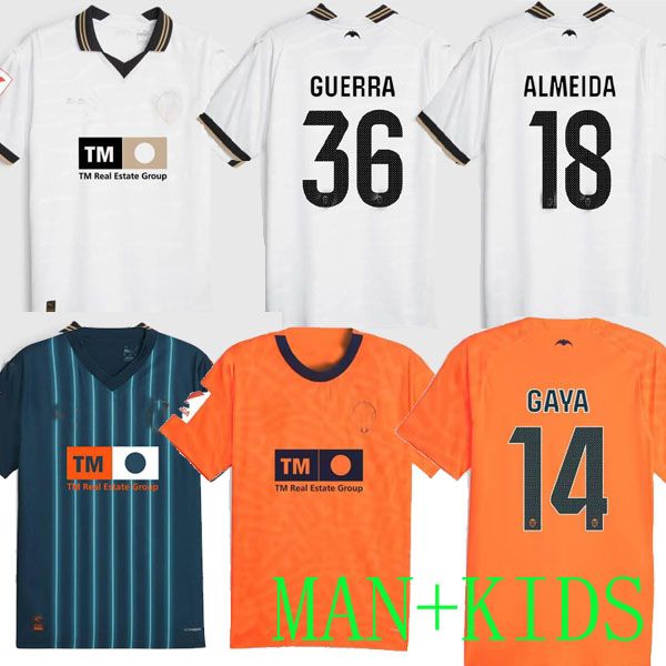 

23 24 valencia soccer jerseys cavani 7 guedes gameiro camisetas de futbol kluivert gaya m.gomez men kids kit football shirts 2023 rivero c.s, Black;yellow